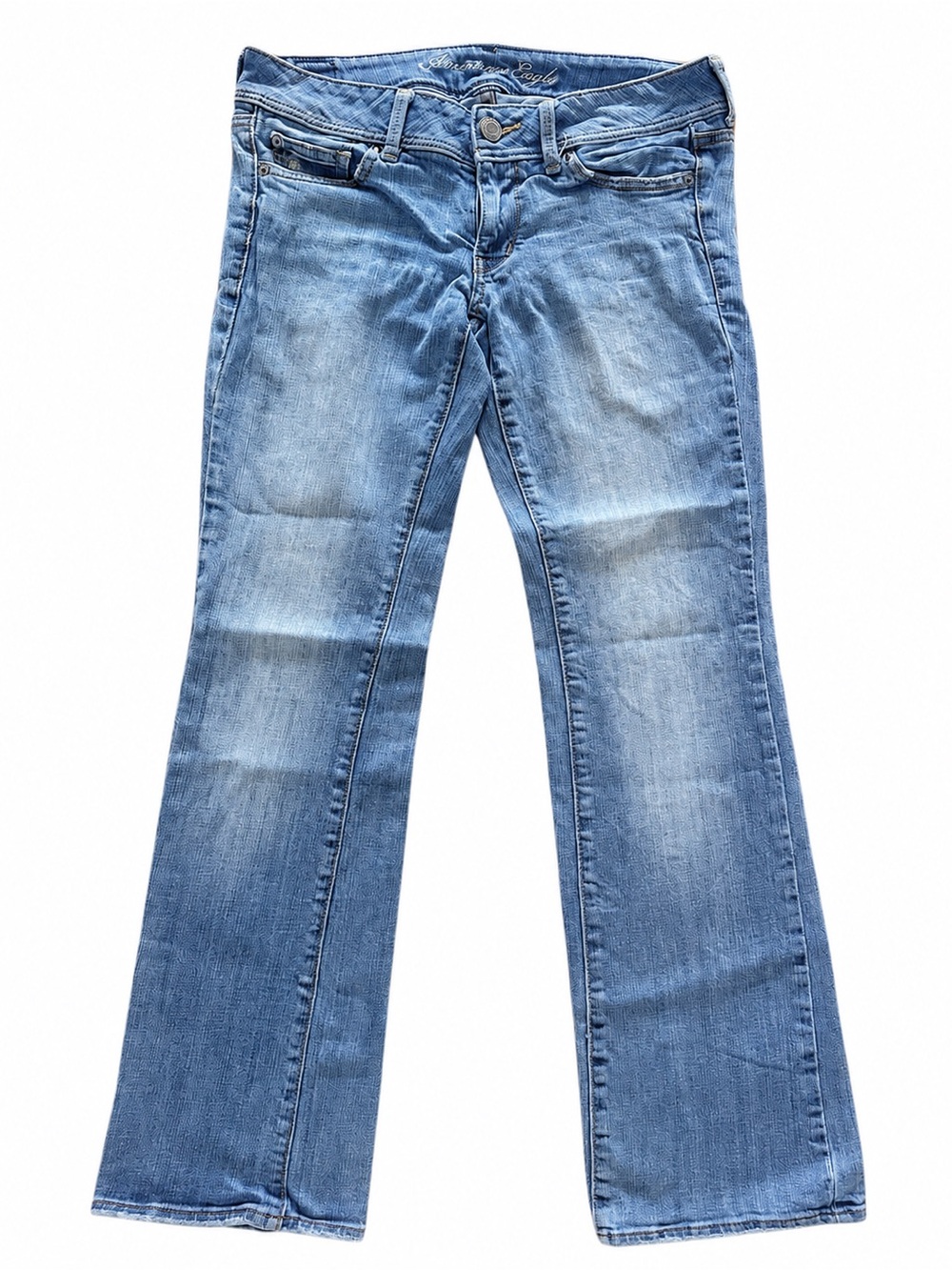 American Eagle Y2K Low Rise SkinnySlim Boot Jeans Light Wash Size 6 Regular